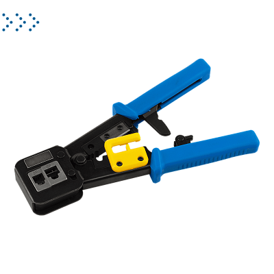 Обжимной инструмент для коннекторов типа EZ, 4P, 6P, 8P, с храповым механизмом