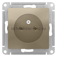ШЭ Атлас Роз. 1-я с/у без/з, 16А, (б/рамки, шампань) ATN000541 (10шт/уп)