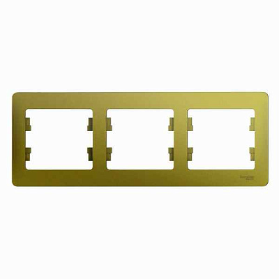 ШЭ Глосса Рамка 3-я гориз. GSL001003 (фисташ) (5шт/уп)