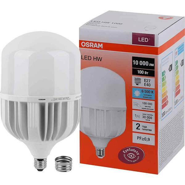 Лампа ЛЕД  E27/Е40 100Вт 6,5К 10000Лм LED LV HW 100SW/865 230V E27/E40 OSRAM
