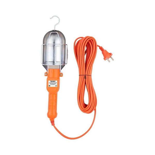 РВО 220В  5м  переносной ПВС 2x0,75 60Вт IP20 TOKOV ELECTRIC