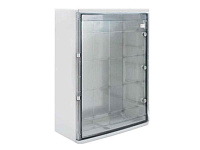 Щит навесной 700X500X250мм (ВхШхГ) с монт. панелью 645X435мм (ВхШ), с комплектом крепления на стену, дверь прозрачная, IP65, поликарбонат