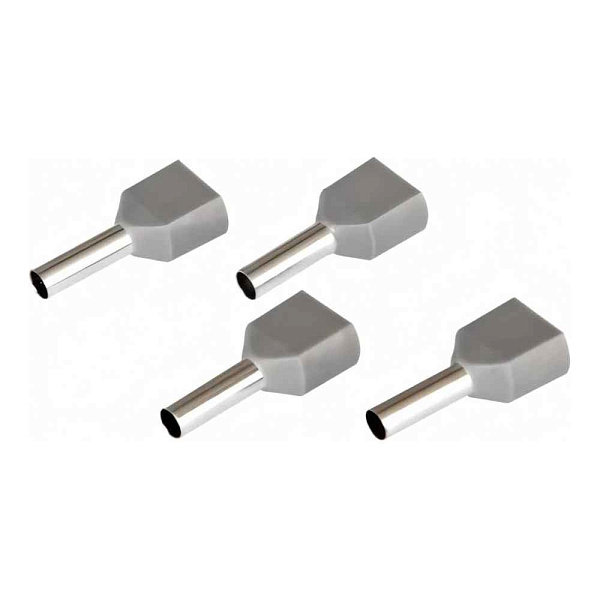 Наконечник-гильза НШвИ2  2,5-10  сер. (100 шт) (НГИ) HLT