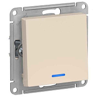 ШЭ Глосса Выкл. 1кл. с/у с инд. 10А (беж, б/рамки) GSL000213 (20шт/уп)