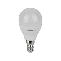 Лампа ЛЕД  E14  7Вт шар мат.6,5К LVCLP60 7SW/865 230V  RU OSRAM