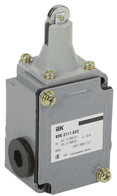 Выкл.путевой ВПК-2111-БУ2, толкатель с роликом IP65, IEK