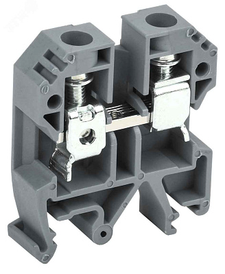 Клемма винтовая КВИ-4-П Заглушка 10мм2 серая ИЭК