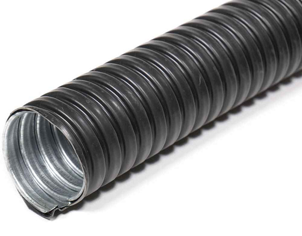 Металлорукав в ПВХ изоляции МРПИ нг  35  (20 м/уп.) серый ГОФРОМАТИК