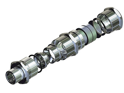 Ех-кабельный ввод ВКВБ3-НР-M40-33-38 1Ex db e II Gb X ГОФРОМАТИК