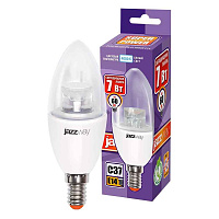Лампа ЛЕД  E14  8,0Вт свеча мат.3K PLED-LX C37 Jazzway