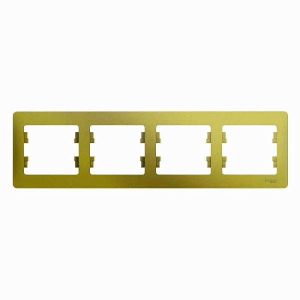 ШЭ Глосса Рамка 4-я гориз. GSL001004 (фисташ) (5шт/уп)