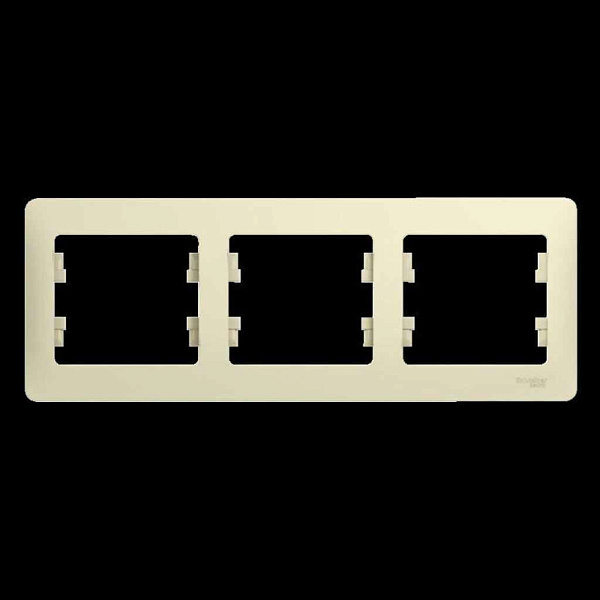 ШЭ Глосса Рамка 3-я гориз. GSL000203 (беж) (15шт/уп)