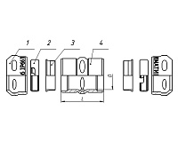 Муфта соединительная ТТ25 IP66 ГОФРОМАТИК