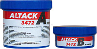 Состав ремонтный металлополимер Altack 3472 Plastic steel liquid, 2К, 500г