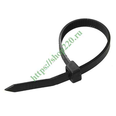 xомут д/кабеля  7,6x300 нейлон черный(100шт) (ИЭК)