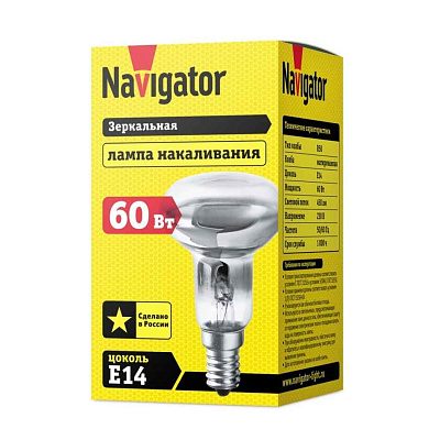 Лампа R50  60W Е14 NI-R50-60-230-Е14 Navigator 94 320