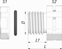 Клапан дышащий КД-ПС-М20х1,5 IP67 черный ГОФРОМАТИК