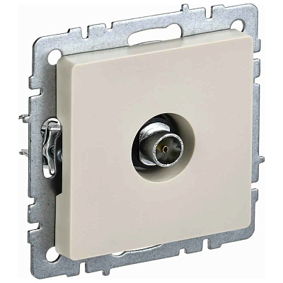 ИЭК Брайт Роз. TV оконечная РТВ11-0-БрКр беж. IEK