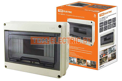 БОКС  ЩРН-П  (пласт.)12 мод.наст. IP65 TDM