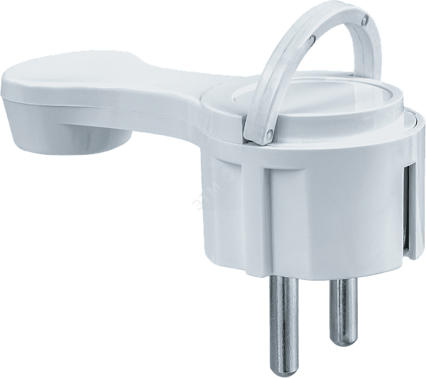 Вилка штепсел. плоская с/з белая NCA-PL06-16A-E-WH Navigator 61 365