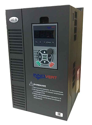 ЧП Преобразователь частоты векторный INNOVERT ITD752U43B3 (7,5 кВтx380 В), выходной ток 17 А, нетоварный вид, сломан корпус. INNOVERT