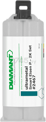 Состав ремонтный металлополимер Diamant 2467 Ironl smart P, 2К, 500г