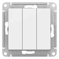 ШЭ Атлас Выкл. 3кл. с/у,  10А, (б/рамки, белый) ATN000131 (20шт/уп)