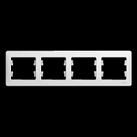 ШЭ Глосса Рамка 4-я гориз. GSL000104 (белый) (15шт/уп)