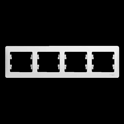 ШЭ Глосса Рамка 4-я гориз. GSL000104 (белый) (15шт/уп)