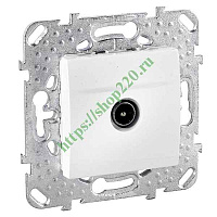 ШЭ Уника Роз.TV оконечная с/у  (белый, б/рамки) MGU5.464.18ZD(10шт/уп)