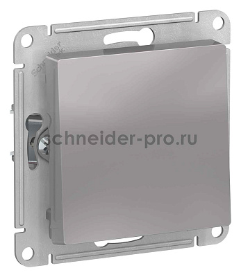 ШЭ Атлас Перекл. 1кл. с/у,  10А, (б/рамки, алюм) ATN000361 (10шт/уп)