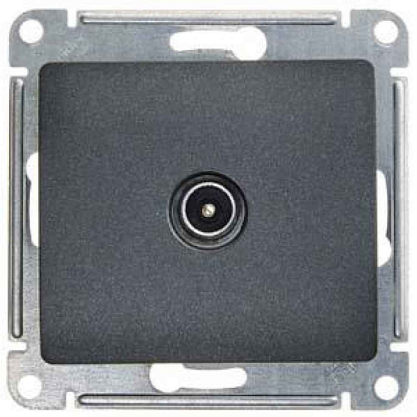 ШЭ Глосса Роз.TV оконечная 1DB (антрацит, б/рамки) GSL000791 (10шт/уп)