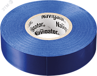 Изолента ПВx 0,13x15ммx10м синяя Navigator 71233