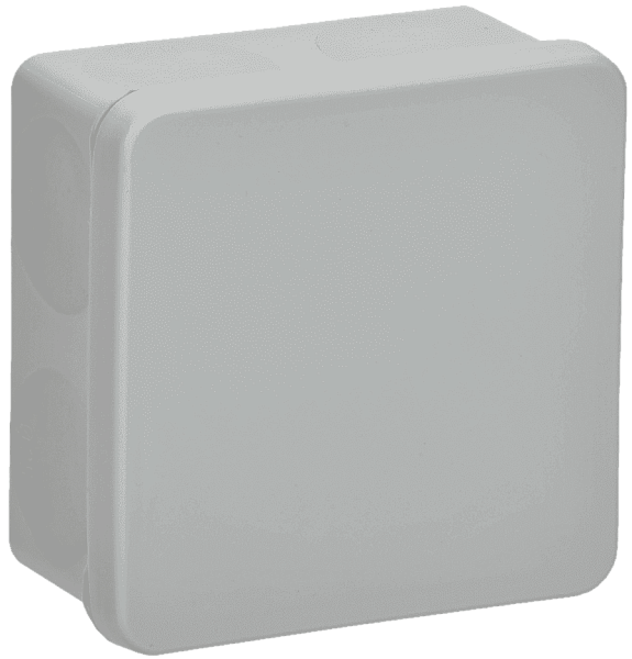 Коробка распаячная КМ42455 о/п безгал. (HF) 100x100x50мм IP67 ИЭК, серая