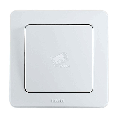 xегель Мастер Выкл 1кл. с/у, с рамкой, белый ВС10-311