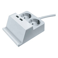 Удлинитель  1,5м  2 роз. NPE-USB03-02-150-E-3X1с/з 2 гн.1.5м USB2.1A