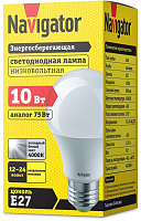 МО 12/24В ЛЕД E27 10Вт A60-10-12/24-4K-E27 низковольт.Navigator 61475