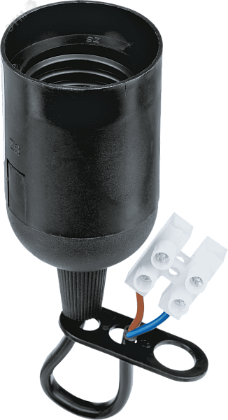 Патрон Е27 пластик подвесной черный с КЗВ NLH-P-F-BL-E27-TB Navigator 71288