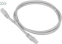 Патч-корд 2-х парный TWT UTP кат.5e, с заливными колпачками, 3.0 м, серый