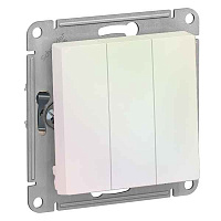 ШЭ Атлас Выкл. 3кл. с/у,  10А, (б/рамки, жемчуг) ATN000431 (10шт/уп)