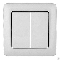 ШЭ xит Выкл. с/у 2кл. 6А (белый)(96шт) VS56-234-B