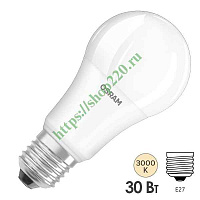 Лампа ЛЕД  E27 30Вт 6,5К LVCLA300 30SW/650 230V E27 RU OSRAM