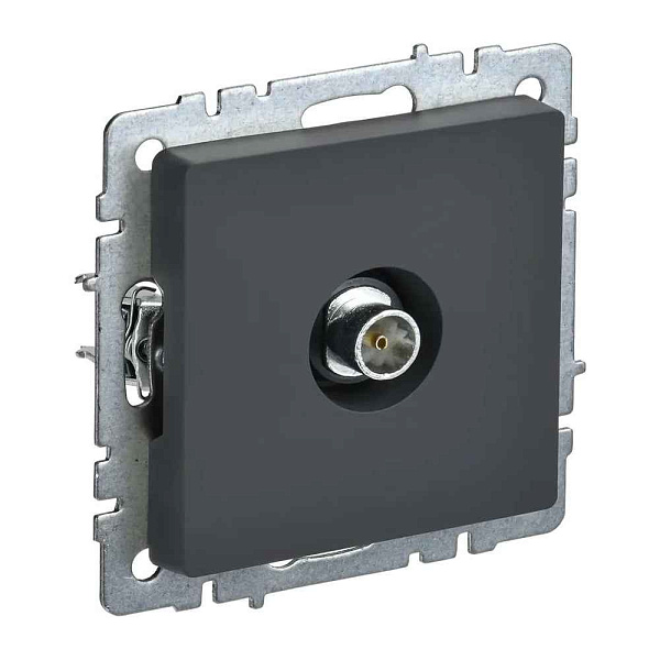 ИЭК Брайт Роз. TV оконечная РТВ11-0-БрГ графит