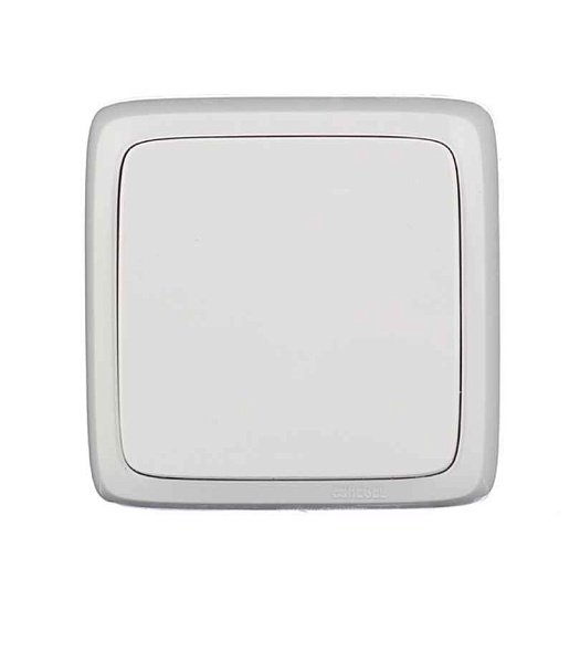 xегель Альфа Перекл. о/у 1кл  с изол.пл. (250В, 10А) белый ВА10-163