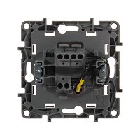 ШЭ 59 Перекл. 1кл. с/у с инд. 16А (ч.барxат, б/рамки)(10шт) VS616-157-6-86