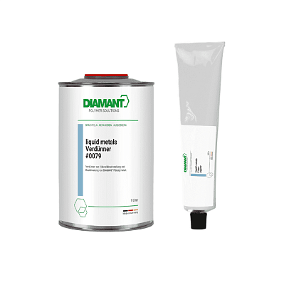 Шпатлевка со сталью Diamant 0078 Liquid Steel , 0,2л