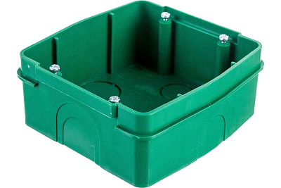 ШЭ БЛАНКА  Коробка монтажная под розетку силовую для плиты с/у (зеленый) (2шт) BLNMK000001