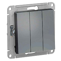 ШЭ Атлас Выкл. 3кл. с/у,  10А, (б/рамки, ГРИФЕЛЬ) ATN000731 (10шт/уп)