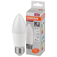 Лампа ЛЕД  E27 10Вт свеча мат.4К LVCLB75 10SW/840 230V RU OSRAM