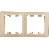 ШЭ Глосса Рамка 2-я верт.   GSL000406 (титан) (30шт/уп)